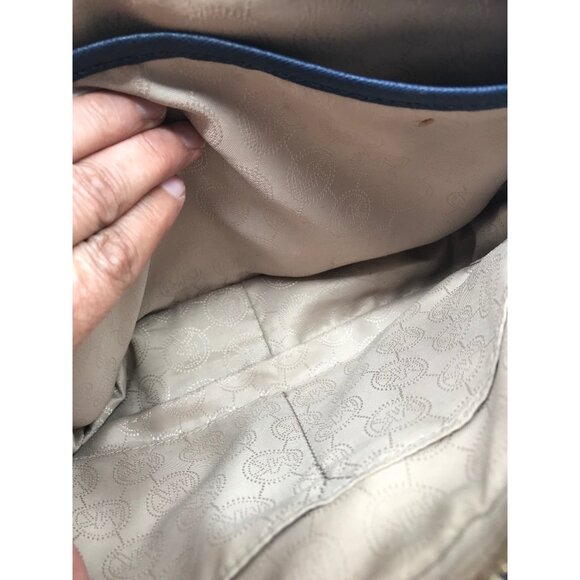 Michael Kors Navy Blue Leather Large Jet Set East West Crossbody Bag - Picture 11 of 11